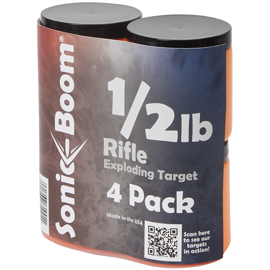 SONIC BOOM 1/2LB EXPLODING TARGET 4 PACK - Binary Targets
